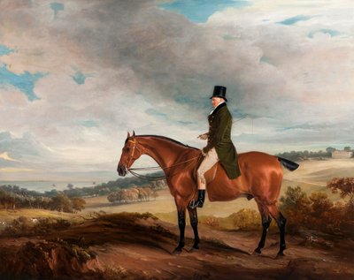 Ritratto equestre di Andrew Berkeley Drummond a Cadland Park, 1822 da John E. Ferneley